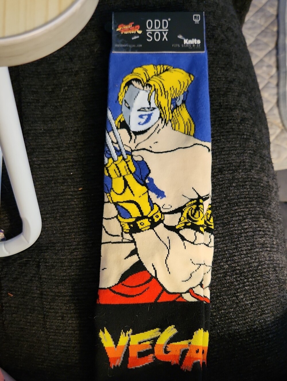 Street Fighter Odd Sox Vega Character Socks